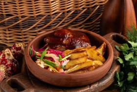 Томленые ребра в гранатовой глазури - Фото