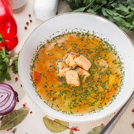 Рыбный суп с семгой Фото