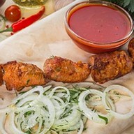 Шашлык из филе бедра курицы Фото