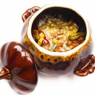 Курица с овощами Фото