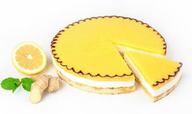 Лимонный десерт муссовый бисквит - Фото
