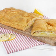 Пирог с семгой и картофелем (слоеный) Фото