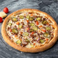 Бургер пицца Фото