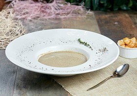 Крем-суп грибной с гренками (ланч) - Фото