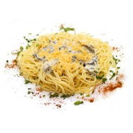 Спагетти с сыром и грибами Фото