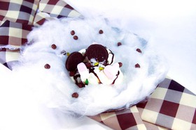 Мороженое с сахарной ватой - Фото