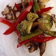 Фунчоза с овощами под соусом кинг Фото