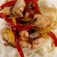Удон с морепродуктами в соусе терияки Фото