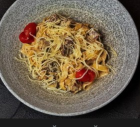 Паста с телячьей щечкой - Фото