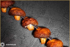 Шашлык из шампиньонов - Фото