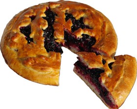 Пирог с черной смородиной - Фото