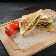 Сэндвич с красной рыбой Фото