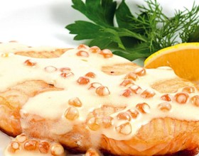 Филе лосося в сливочном соусе - Фото