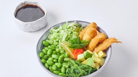 Поке с креветкой панко - Фото