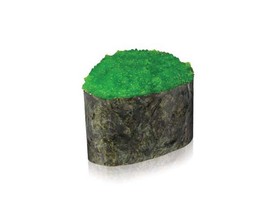 Гункан с зеленой тобико - Фото