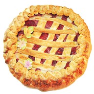 С клубникой (слоеное) Фото