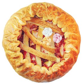 С яблоками и брусникой (слоеное) - Фото