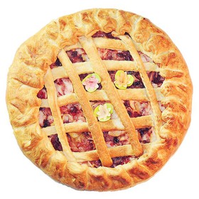 С яблоками и клюквой (слоеное) - Фото