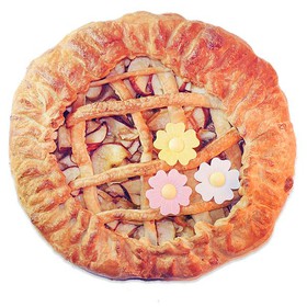 С яблоками (слоеное) - Фото