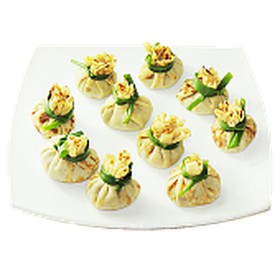 Блинные мешочки с грибами - Фото