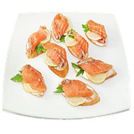 Брускеты с семгой Фото