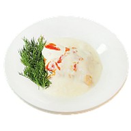 Семга на пару в сливочном соусе Фото