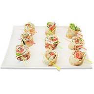 Канапе с креветкой и семгой Фото