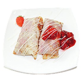 Блины с клубникой 10 шт. - Фото