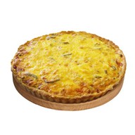 Киш с семгой и брокколи Фото