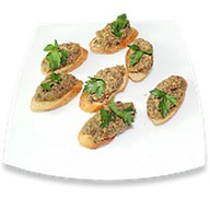 Брускеты с грибной икрой Фото