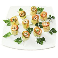 Канапе с курицей и ветчиной Фото