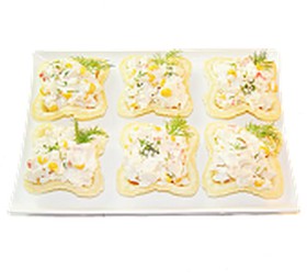 Тарталетки с крабовым салатом - Фото