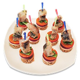 Канапе с сельдью - Фото