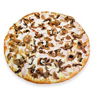 Пицца с курицей и грибами Фото