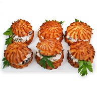 Профитроли с курицей и шампиньонами Фото