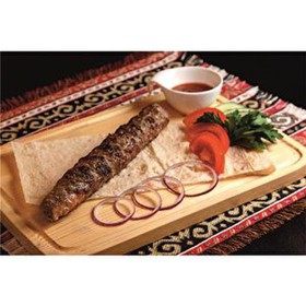 Люля кебаб с сыром и бастурмой - Фото