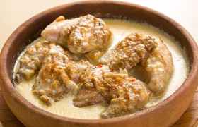 Чкмерули - цыпленок в соусе из сливок - Фото