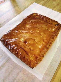 Пирог с горбушей и картофелем - Фото
