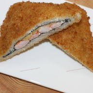 Суши сэндвич с креветкой Фото