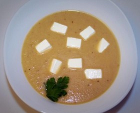 Суп из запеченных баклажанов с кокосовым - Фото