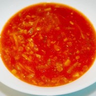 Томатный суп с чечевицей Фото