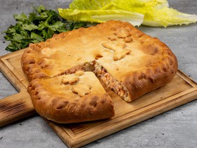 Пирог с лососем и картофелем - Фото