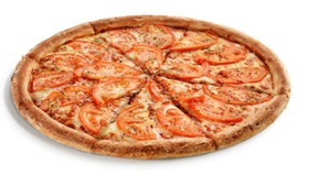Пицца с сыром и помидорами - Фото