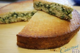 Пирог с зеленым луком и яйцом Ч/З/С - Фото