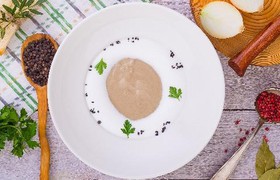 Грибной крем-суп со сливками - Фото