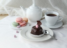 Шоколадно-вишневый кекс с перцем чили - Фото