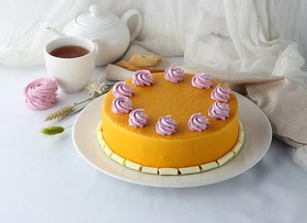 Клубнично-манговый торт - Фото