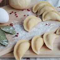 Вареники с индейкой на ржаной муке Фото