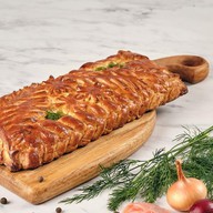 Пирог с горбушей и луком Фото