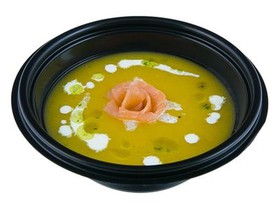 Суп-крем с копченым лососем - Фото
